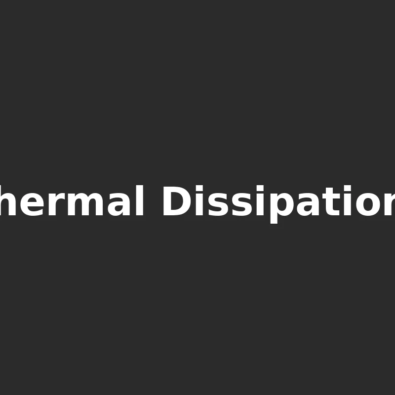 Thermal dissipation diagram